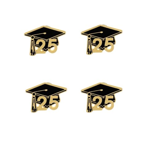 Image of 1-5Pcs 2024 Graduation Gifts Pins for Women Men Class of 2024 Graduation Gifts Badges Button Lapel Pin for High School College Teacher Student-2025 5Pcs-3