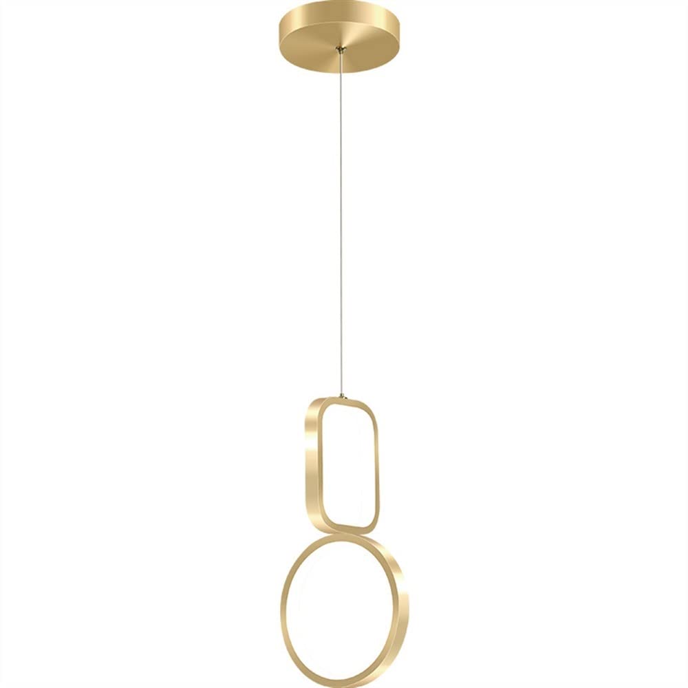 CSXSXAUO Modern Geometric Chandelier - Creative Metal Pendant Light with Wrought Iron & Acrylic Lampshade Minimalist Ceiling Fixture for Living Room Dining Droplights
