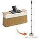 Mitclear Deckenbürste, 18cm Tapetenbürste, Holzbürste, Pinsel Holzlasur, Kleisterbürste, Terrassenstreichbürste, Flächenstreicher, Malerbürste, Borstenpinsel, Lasurpinsel Holz Außen, Flächenpinsel