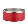 32oz 64oz stainless steel double wall dog bowlsbpa free non slip pet dishescat foodwater bowl with rubber base 32oz red  urban country home decor