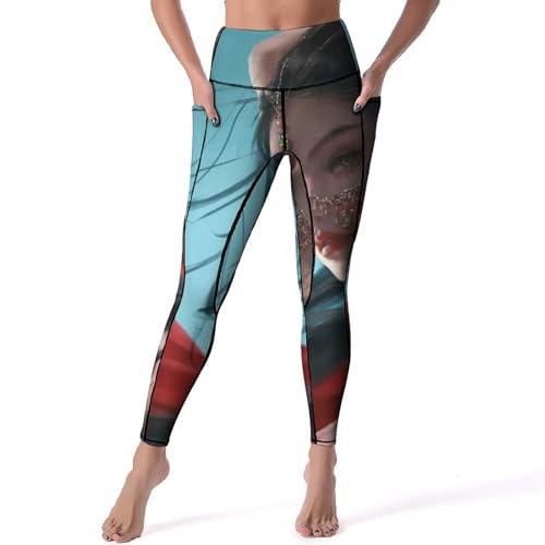 Legging Anime de yoga pour femme taille haute parfait pour le jogging