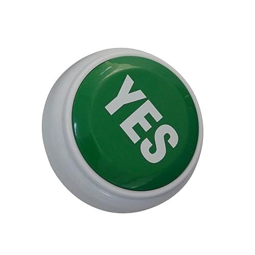 CHICAMPERA Bouton Oui Électronique Gros Boutons Jeu Réponse Ludique Sept Sons Différents Jouet d'intervention sans Pile pour Compétition et Fête