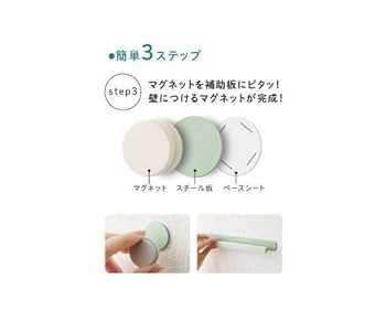 Amazon | コクヨ 壁につけるマグネット セットA ホワイト