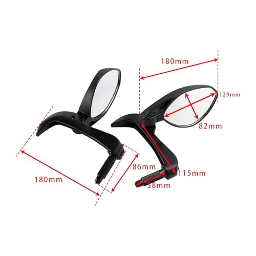 Rétroviseurs d'extrémité de guidon haute finition MV Agusta Brutale - 2