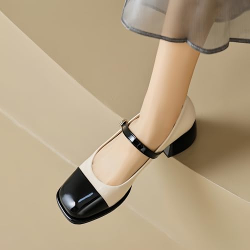 Image of Women's Platform Mary Janes Heart Cat Buckle Rivets Ankle Lolita Gothic Princess Platform Pumps Patent Leather Thorn Vintage Traditional Embroidery Upper Dress Shoes