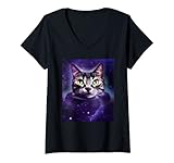 Photo Gallery donna astronaut cat tee space cat tee per uomini, donne, bambini maglietta con collo a v Photo Gallery donna astronaut cat tee space cat tee per uomini, donne, bambini maglietta con collo a v