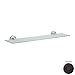 Phylrich DB100/040 Basic Satin Black 24 inch Glass Shelf