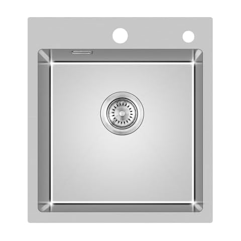 KINKIBOS 304 Stainless Steel Kitchen Sink 45 x 50 cm Cover