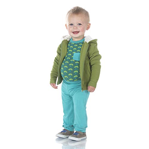 KicKee Pants Solid Fleece Zip-Front Hoodie with Sherpa-Lined Hood2