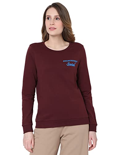 Image of VERO MODA Women's Cotton Crew Neck Sweatshirt