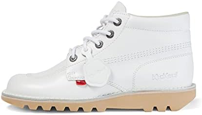Kickers Unisex's Classic Ankle Boot, White, 6 us | Image 5