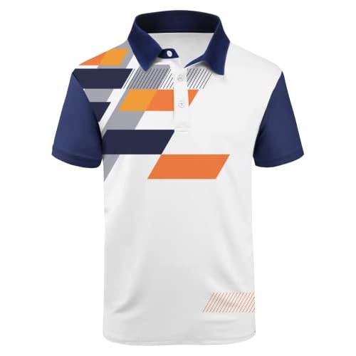 V VALANCH Mens Polo Shirts Short Sleeve Moisture Wicking Golf Tennis Polo Casual Shirts Medium Multicoloured