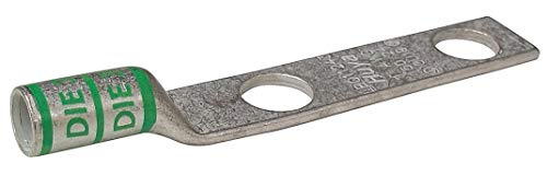 Straightbarrel,Standard,Two-Holelugcompressionconnector,Cablesize1Awg,2040038811