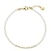 Produktbild JEWELS BY LEONARDO Armband Ciao Doro  Arm-Kette aus goldfarbenem Edelstahl  filigranes Perlenarmband aus weißen Imitaions-und goldenen Edelstahlperlen  17,5-19,5 cm Länge  Damenschmuck  022119