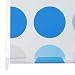 vidaXL Persiana Enrollable Ducha 120x240 Círculos Cortina Baño Bañera Regadera