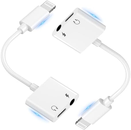 Amazon.com: 2 Pack Apple MFi Certified Lightning to 3.5mm Headphone ...