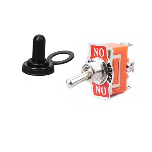 Interrupteur à bascule 15A 250VAC ON-OFF-ON E-TEN1122 tripolaire avec capuchon étanche