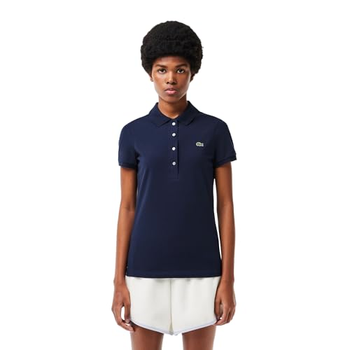 Image of Lacoste Women's Solid Slim Fit Polos