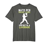 Divertente Giocatori Padel Tennis Nato Per Giocare A Padel Maglietta