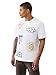 True Religion Men’s SS Embroidery Uni Logo Tee Jet – 100% Cotton Graphic T-Shirt with Crew Neck & Iconic Streetwear Style | Optic White, Medium