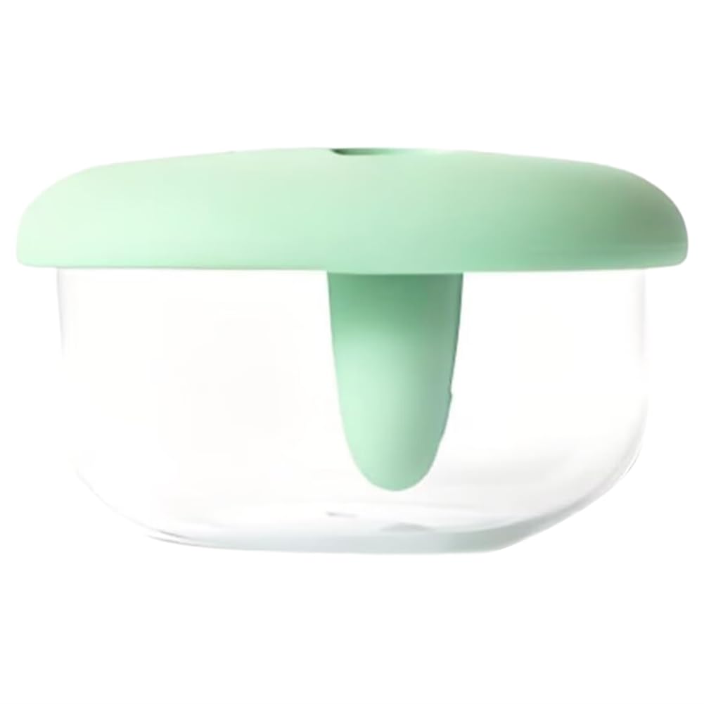 Lobamop 2-In-1 No-Mess Snack Container Silicone Box with Lid Leak-Proof Portable Food Storage