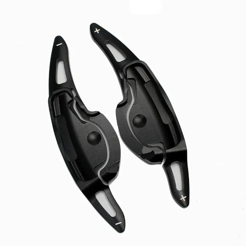 GYTTAK Car Shift Paddle Compatible with Hyundai for Santafe for Santa for Fe 2018 2019 2020 2021 Car Steering Wheel Paddle Shifter Extension Styling Aluminum Alloy(Black)