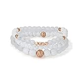 LIUANAN Lava Rock Bracelet Anti Anxiety Bracelet for Women Stress Relief Yoga Beads Bracelet...