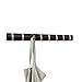 Umbra Flip Wall Mounted Floating Rack – Modern, Sleek, Space-Saving Hanger with Retractable Hooks to Hang Coats, Scarves, Purses and More, 8, Espresso