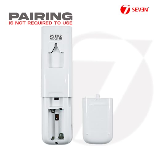 Image of 7SEVEN Compatible with Daikin AC Remote Control ARC484B21 Model 214B Suitable for Split and Window 1 1.5 2 Ton Air Conditioner Remote - Match Keys Exactly to Replicate Genuine Remote Function