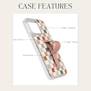 Walli Cases for iPhone 17 Pro Max Case Aesthetic Wallet Phone Case Card Holder, Securely Holds up to 2 Cards - Cute, Trendy Phone Cover for Women, fits iPhone 17 Pro Max, with Kickstand & Finger Strap
