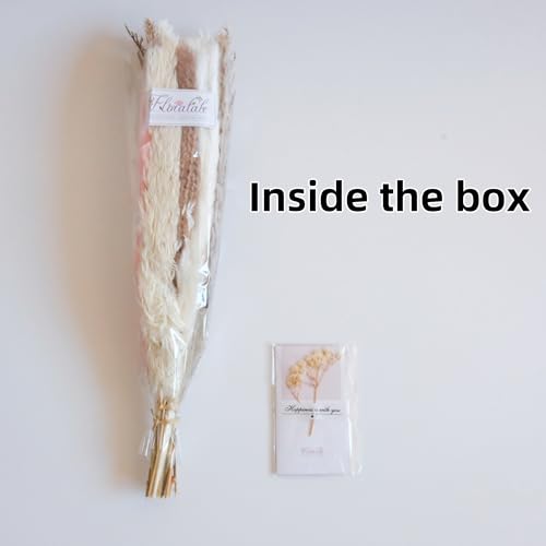 Ramo de flores secas mini boho 17'' sin jarrón miniatura 4