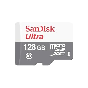 Cartão SanDisk Ultra 128GB 100MB/s UHS-I Classe 10 microSDXC SDSQUNR-128G-GN6MN