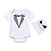 Produktbild Romantic Halloween Kostüme Kinder Baby Jungen Kurzarm Halloween Teufel Bekleidungssets Strampler Overall + Hut Outfits Spielanzug Set Neugeborenes Baby Jungen Body für Karneval Party Halloween