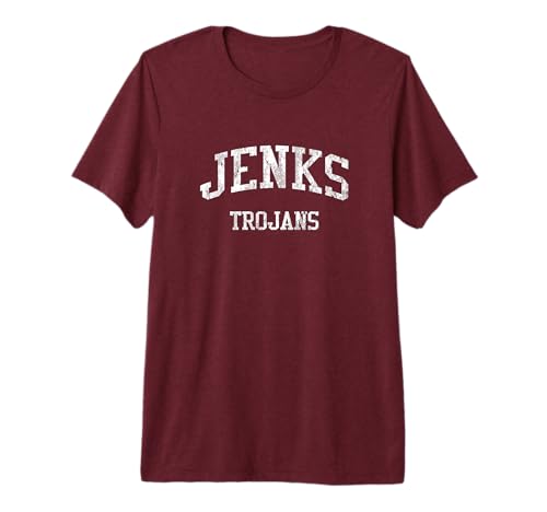 Jenks High School HS Jenks OK Vintage Sports Premium Tri-Blend T-Shirt