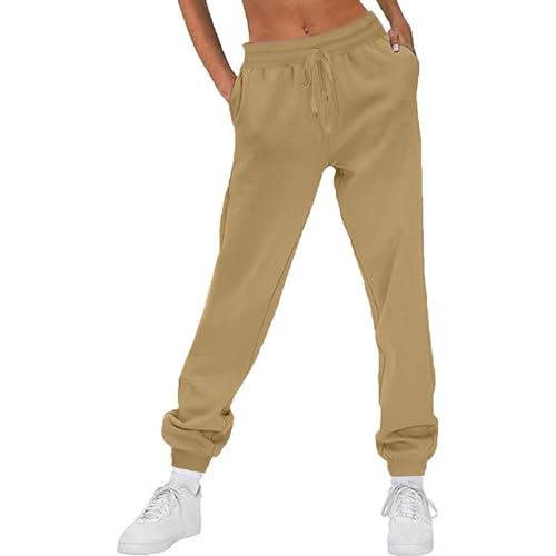 Pantalon jogging femme polaire chic et élégant couleur unie