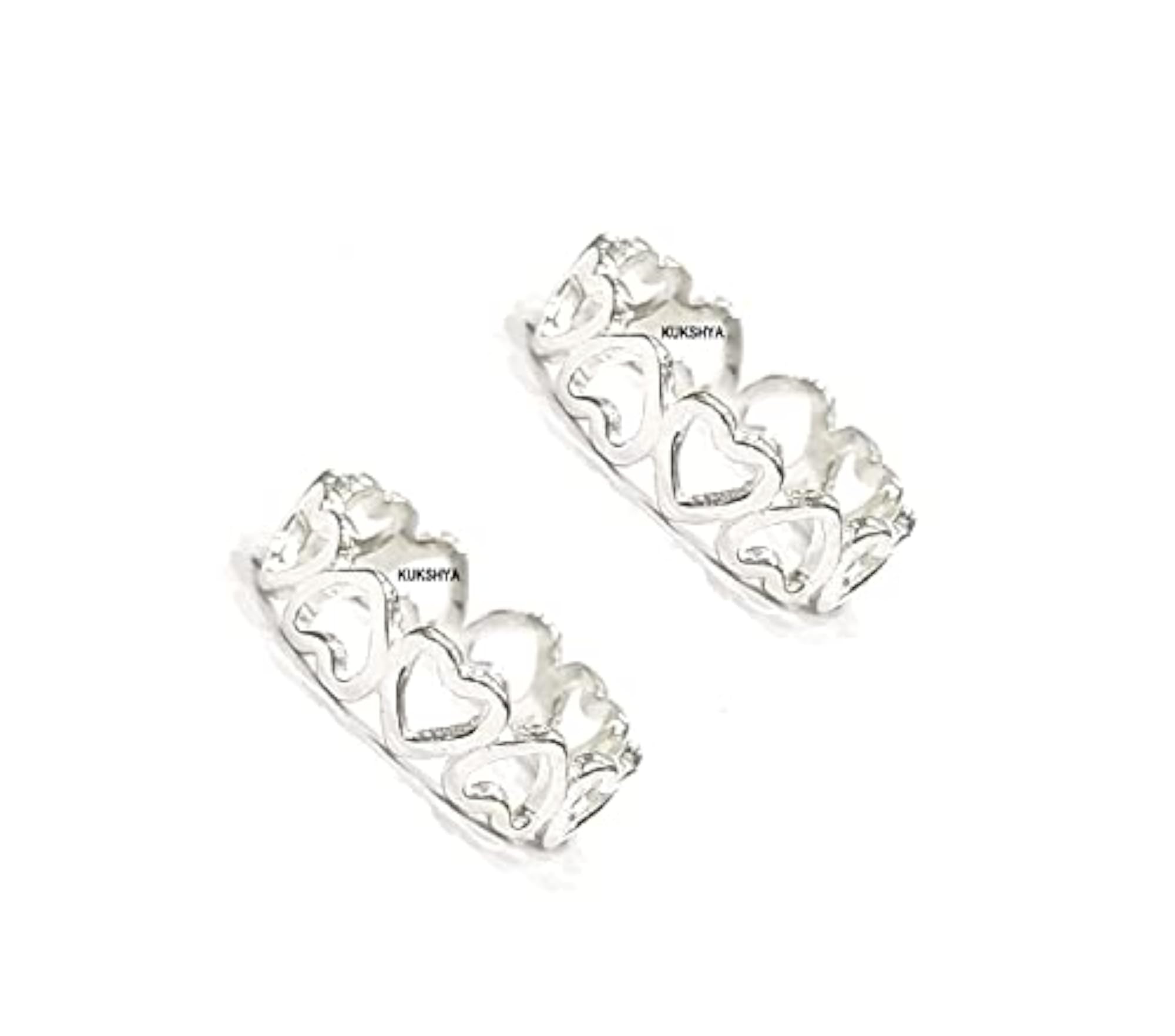 925 Sterling Silver HEART Toe Ring (Bichhiya) - JEWELLERS Exclusive