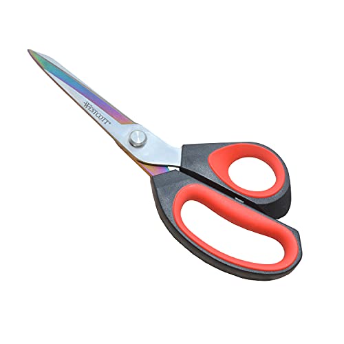 Westcott 17780 9.5-Inch Tailor Scissors For Crafting, Red/Black #TOP4