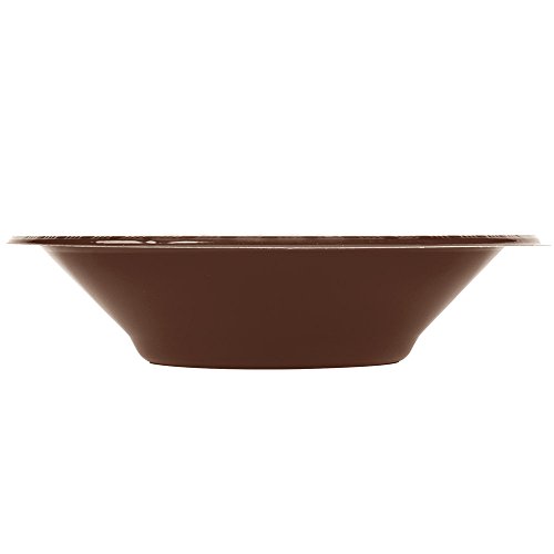 Chocolate Brown Plastic Bowls - 12 Oz. Pack Of 20 #TOP1