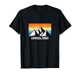 Vintage Lowell, Ohio Mountain Hiking Souvenir Print T-Shirt
