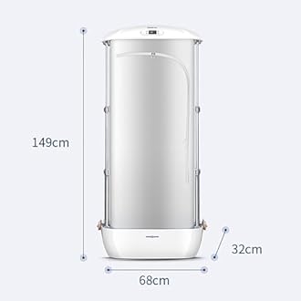 Electric Clothes Dryer, Automatic Ironing Machine, Portable Steam Drying Smart Machine, Ironing Clothes Folding Wrinkle Removal Machine with Remote Control, Foldable