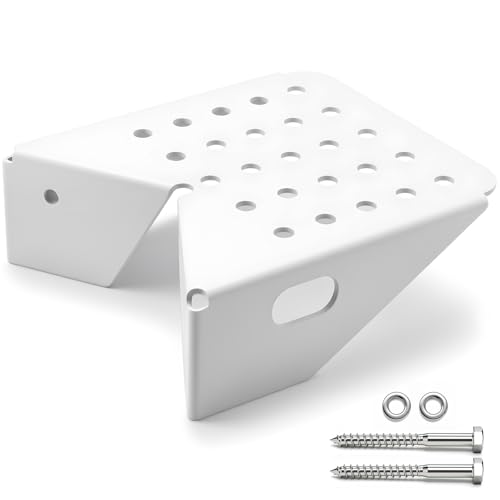 Image of Boat Dock Step Single Step Boarding Platform with Mount Screws Flexible Installation Location Iron with Powder Coat Finish for Marina, Dock, Deck