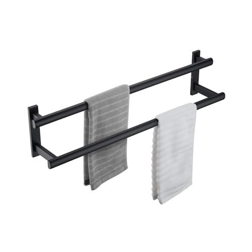 BAGNOLUX Double Towel Bar, SUS304 Towel Racks for Bathroom Wall