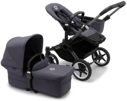 Bugaboo Donkey 5 Mono, Side to Side Convertible Double Stroller, ...