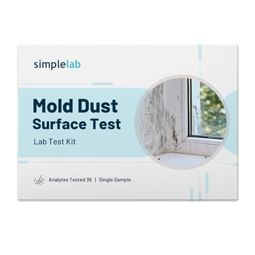 Mold Dust Surface Test by SimpleLab | Mold Test Kit for Home & Office | Tests for 36 Types of Mold, Fungi, Mildew | Air Mold Test Kit, and Home Mold Test kit for Home | Indoor Surfaces
