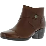 Absatzhöhe: 6,3 cm Clarks Damen Emily Calle Mode-Stiefel, Dark Tan Leder, 41 EU