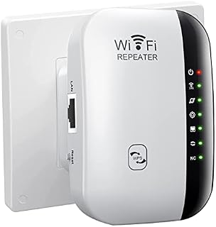 WiFi Booster Range Extender 300Mbps WiFi Signal Booster 2.4GHz Wireless WiFi Repeater Internet Booster Supports Repeater/AP/WPS Wi-fi Extender with Ethernet Port Smart Signal Indicator