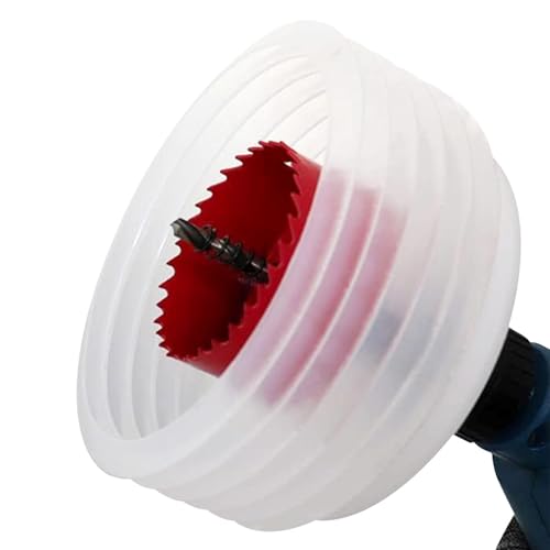 Recogedor de polvo para taladro, cubierta de polvo para taladro inalámbrico, accesorios de herramientas de campana a prueba de polvo, martillo eléctrico, cuenco de cenizas para techo, pared