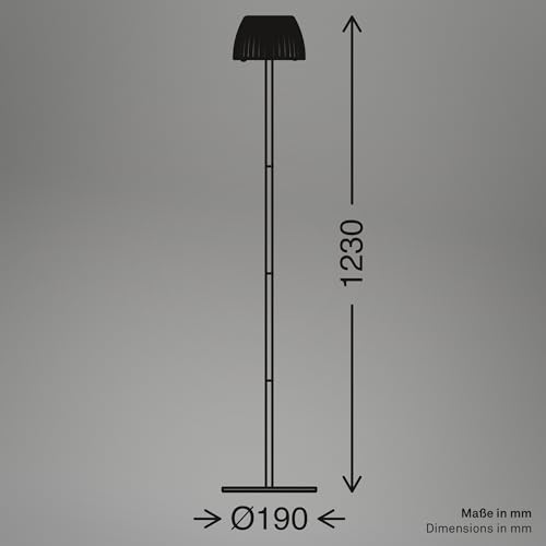 Briloner Lampada Led Da Pavimento Loca, Antracite, Altezza 123 Cm Plastica/Metallo - 8