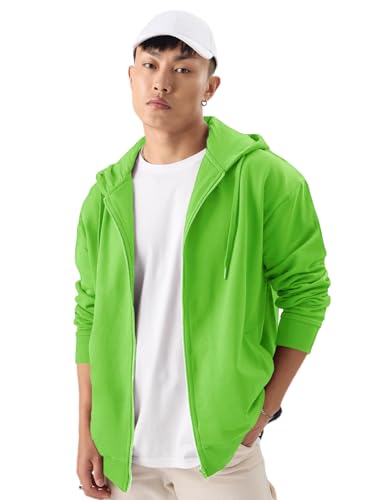 Image of LAZYCHUNKS Men's Zipper Hooded Sweatshirt | Premium Full Sleeve Hoodie Jacket with Front Zip & Pockets | Stylish Winter Wear, Warm Casual Sportswear for Men