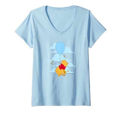 T-shirt Winnie l'Ourson Disney col V idéal pour vos sorties décontractées